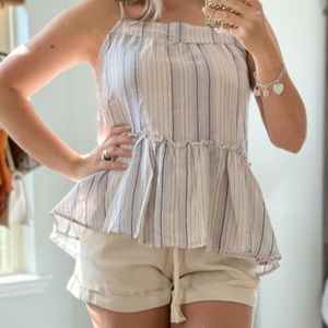 NWT Stripe Spaghetti Top